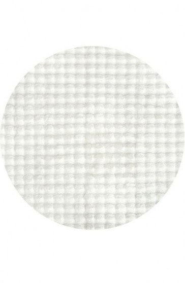 Bubble White Round Washable Rug by Rug Culture