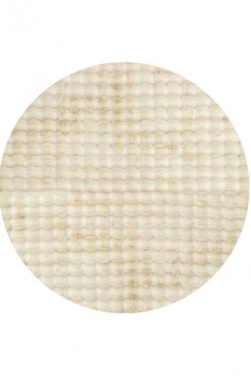 Bubble Natural Round Washable Rug by Rug Culture