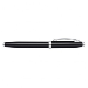 Sheaffer 100 Black Lacquer/Chrome Plate Fountain Pen [Medium Nib](Gift Box)