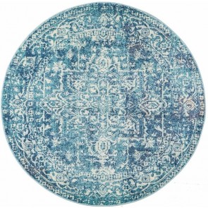 Evoke 253 Blue Round by Rug Culture 