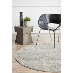 Mirage 351 Silver Round By Rug Culture