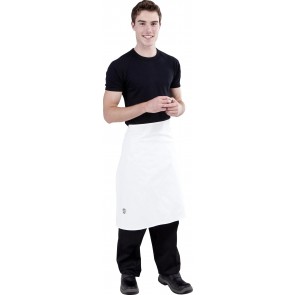 Black Chefs Waist 3/4 Apron by Global Chef
