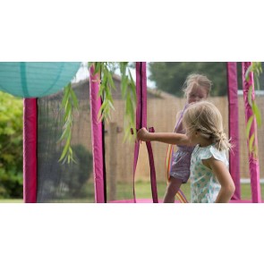 Plum Play 6ft Junior Pink Trampoline and Enclosure