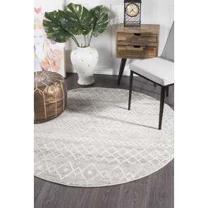 Oasis 453 Grey Round by Rug Culture