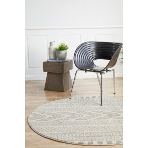 Mirage 359 Grey Round By Rug Culture