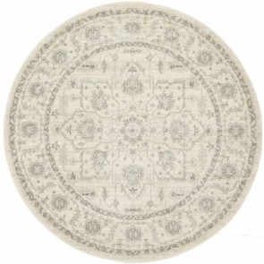 Evoke 261 White Round by Rug Culture 