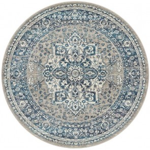 Babylon 207 Blue Round by Rug Culture