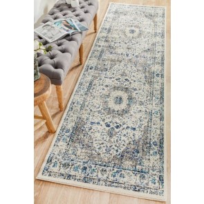 Evoke 251 White Runner by Rug Culture 