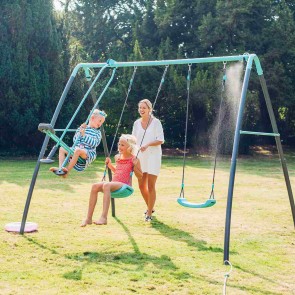 Plum Play Premium Metal Double Swing & Glider with Mist