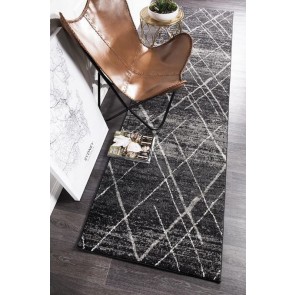 Oasis 452 Charcoal Runner by Rug Culture