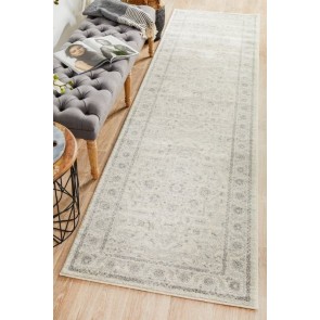 Evoke 261 White Runner by Rug Culture 