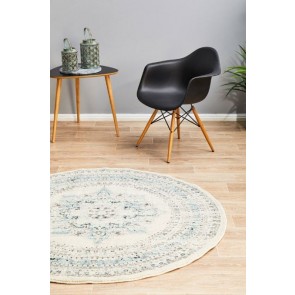 Century 922 White Round by Rug Culture