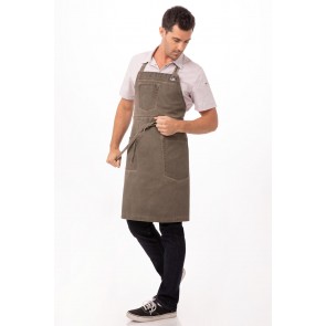 Dorset Earth Brown bib Apron by Chef Works