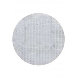 Bubble Silver Round Washable Rug by Rug Culture