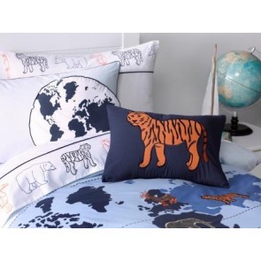 Whimsy Animal Atlas Shaped Cushion