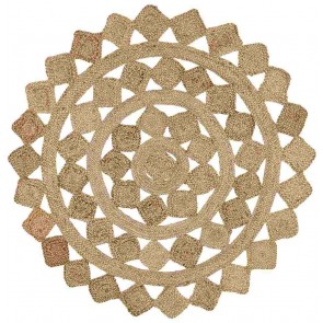 Atrium Tessellate Natural Round By Rug Culture