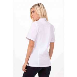 Springfield Womens White Zipper Chef Jacket by Chef Works