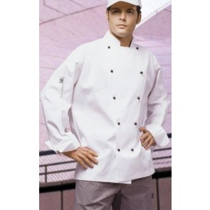CR Classic White Long Sleeve Chef Jacket by Global Chef