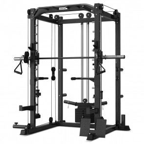 Cortex SM-20 6-in-1 Power Rack with Smith & Cable Machine + BN-6 Bench + 100kg Olympic Tri-Grip Weight Plate & Barbell Package