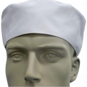White Flat Top Chef Hat by Global Chef