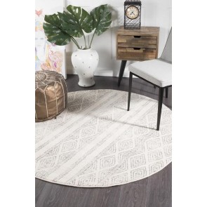 Oasis 450 Grey Round by Rug Culture