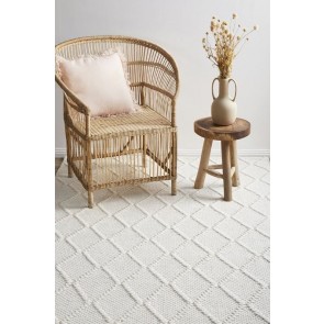 Huxley White Rug by Rug Culture