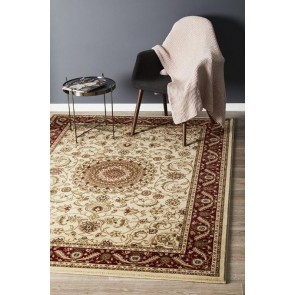 Sydney 9 Ivory Red Rug By Rug Culture