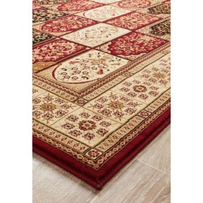 Sydney 4 Red Ivory Runner By Rug Culture