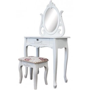 Living Good Dressing Table 5 Drawers with Mirrors & Stool 02