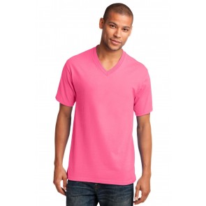 Port & Company Core Cotton V-Neck Tee