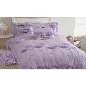 Whimsy Floret Lilac Queen Quilt Cover Set