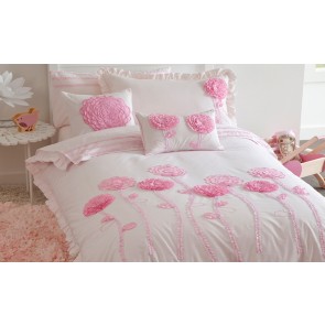 Whimsy Floret Pink Double Quilt Cover Set