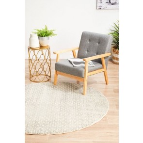 Evoke 265 Grey Round by Rug Culture 