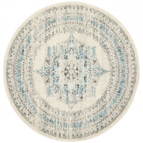 Century 922 White Round by Rug Culture