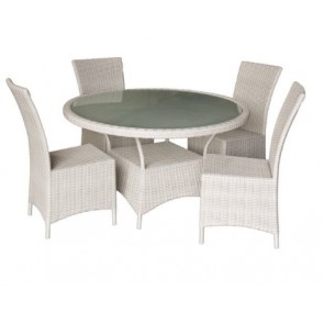 Kenway Wicker 5-Piece Outdoor Dining Setting