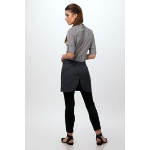 Largo Charcoal Half Bistro Apron by Chef Works