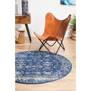 Evoke 252 Navy Round by Rug Culture 