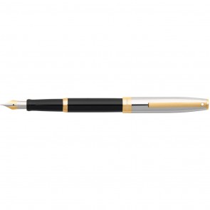 Sheaffer Sagaris® Black Barrel and Chrome Cap Fountain Pen [Fine Nib]