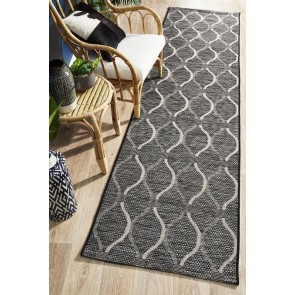 Terrace 5501 Black Runner by Rug Culture