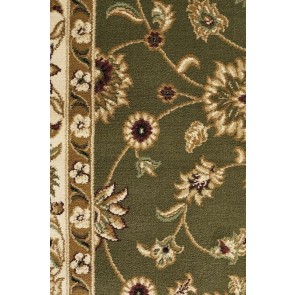 Sydney 1 Green Ivory Runner By Rug Culture