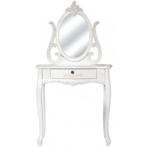 Living Good Small Dressing Table With Mirror