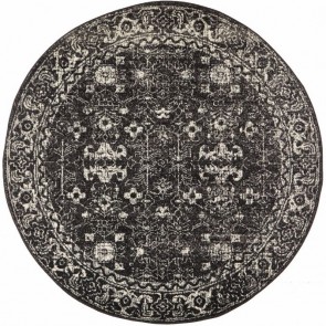 Evoke 252 Charcaol Round by Rug Culture 