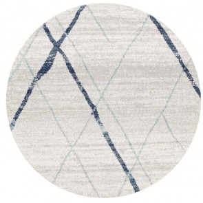 Oasis 452 Blue Round by Rug Culture