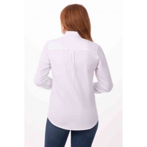 Women's White Oxford Shirt by Chef Works