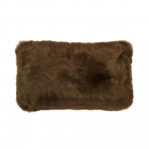 Rectangle Faux Fur Cushion by Bambury