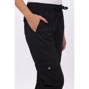 Women's Black Cargo Chef Pant by Chef Works