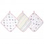 Essentials Floral 3 pack Muslin Washcloths by Aden and Anais 