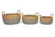 Dohar (set of 3) Handmade Basket by Fab Habitat