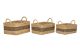 Palash (set of 3) Handmade Seagrass Basket by Fab Habitat