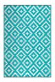 Aztec Teal and White by FAB Rugs